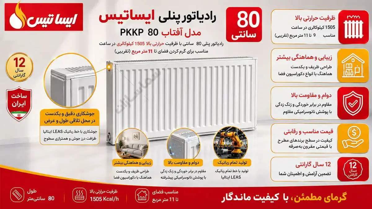 رادیاتور ایساتیس 80