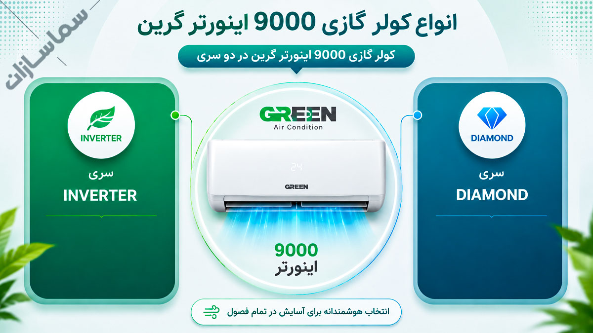 کولر گازی گرین 9000 اینورتر