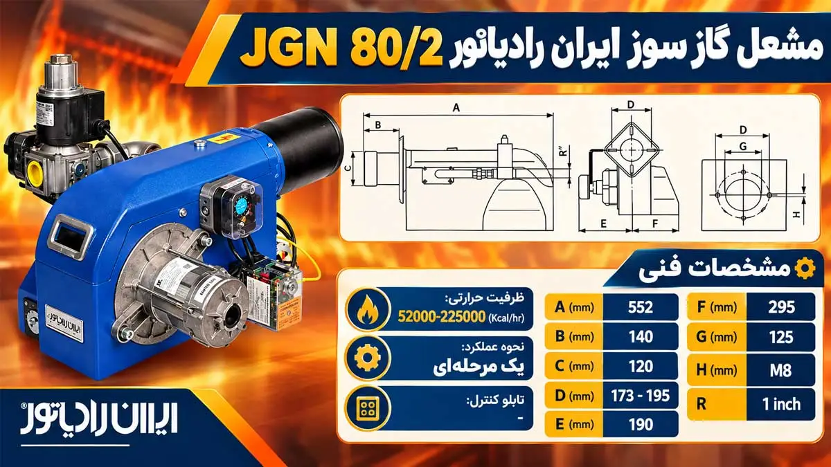 مشعل ایران رادیاتور JGN 80/2
