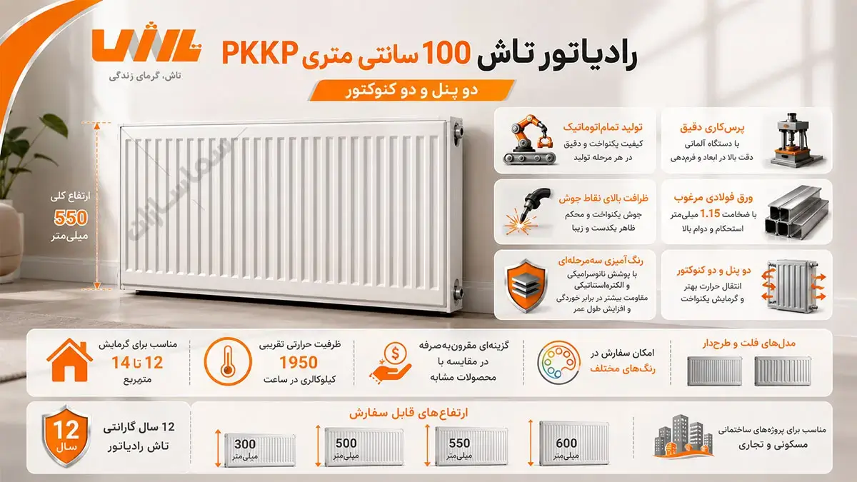 رادیاتور تاش ۱۰۰