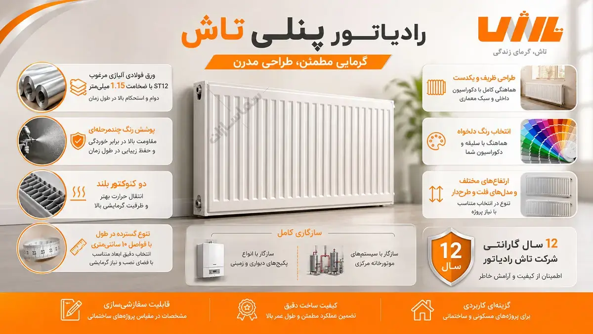 رادیاتور پنلی تاش
