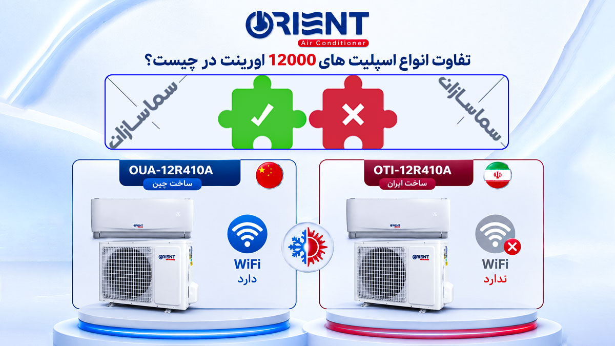 قیمت کولر گازی اورینت ۱۲۰۰۰